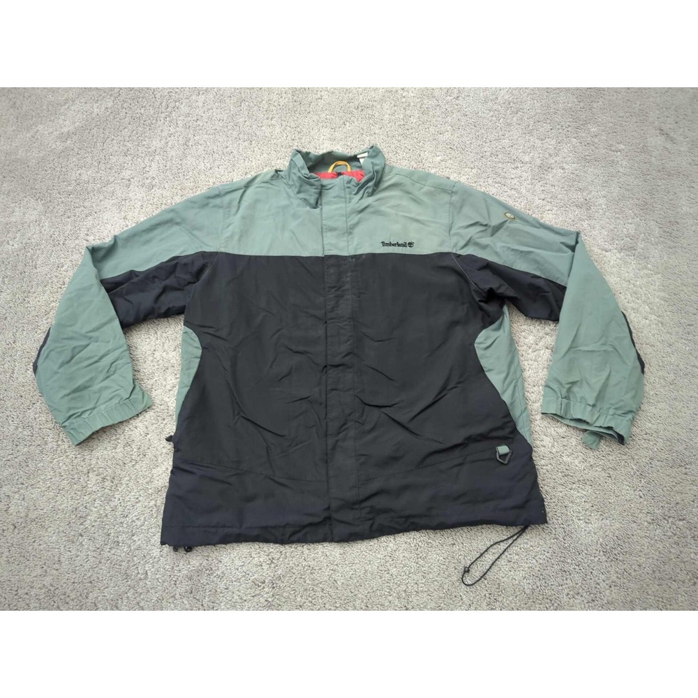 Timberland Windbreaker Jacket Mens XL Full Zip Outdoor‎ Performance Lined